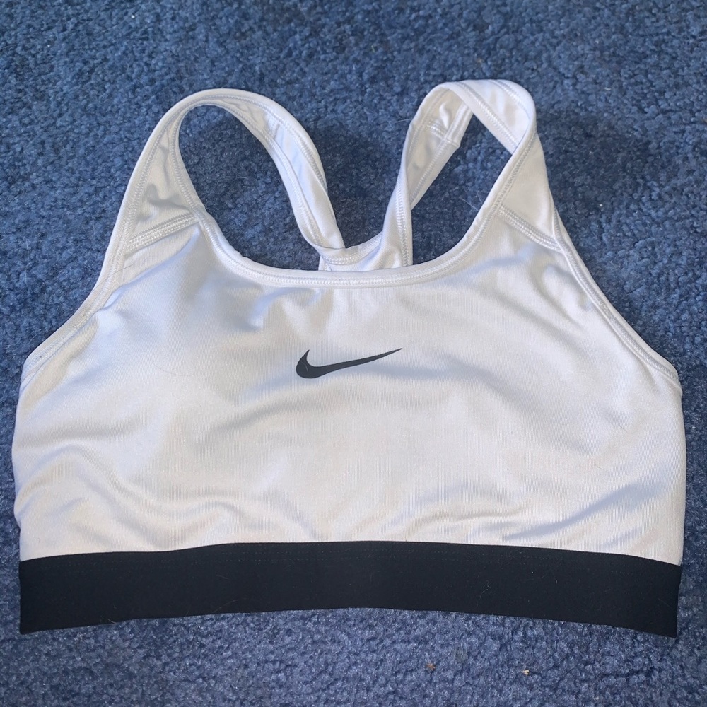 White Nike Sports Bra